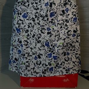 Callaway A-Line Midi Skort in Black and Blue for Resort Wear